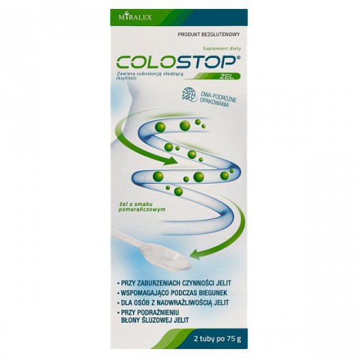 Colostop, żel doustny, smak pomarańczowy, 2 x 75 g