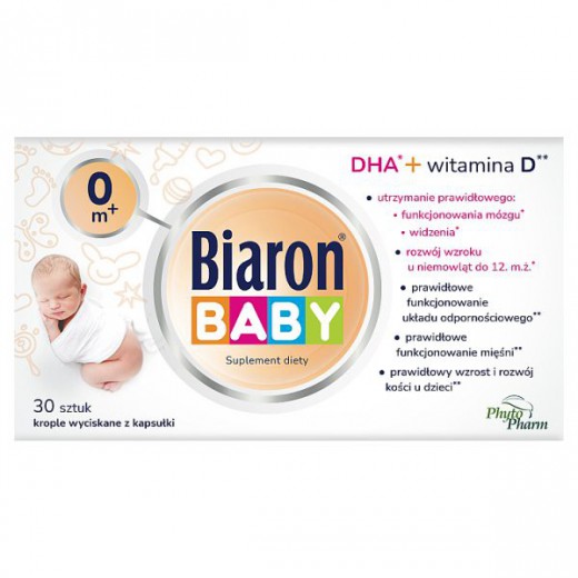 Bioaron Baby 0m+, dla dzieci od urodzenia, 30 kapsułek twist-off