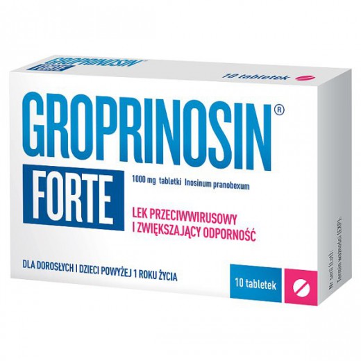 Groprinosin Forte 1000mg, 10 tabletek
