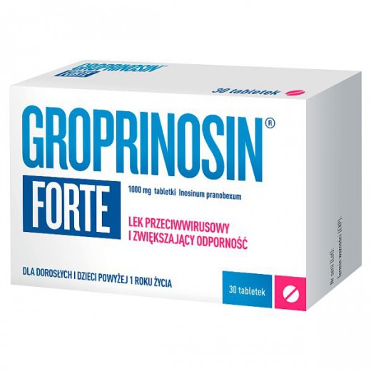 Groprinosin Forte 1000 mg, 30 tabletek
