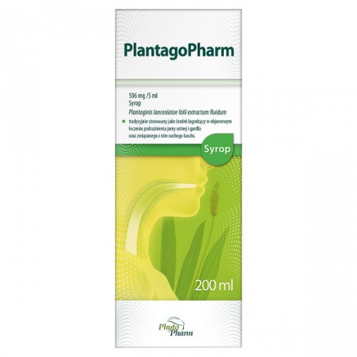 PlantagoPharm 506 mg/ 5 ml, syrop, 200 ml