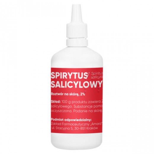 Spirytus salicylowy 2% Amara, roztwór na skórę, 100 g