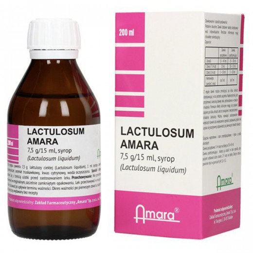 Lactulosum Amara, syrop 7,5 g/15ml, 200 ml