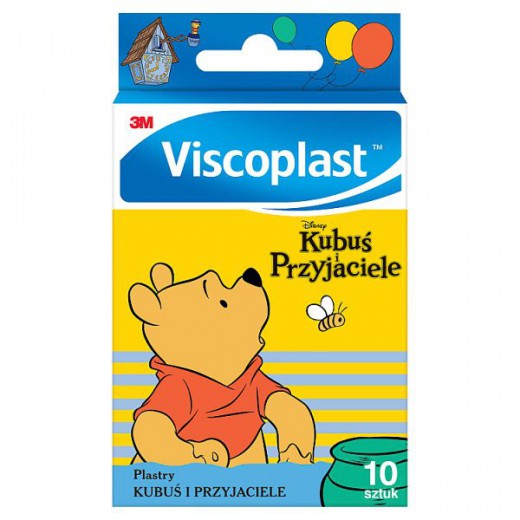 Viscoplast Kubuś i przyjaciele, plastry dla dzieci, 10 sztuk