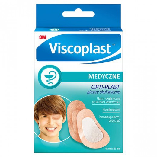 Plastry Viscoplast, Opti-plast, 82 mm x 57 mm, 10 sztuk
