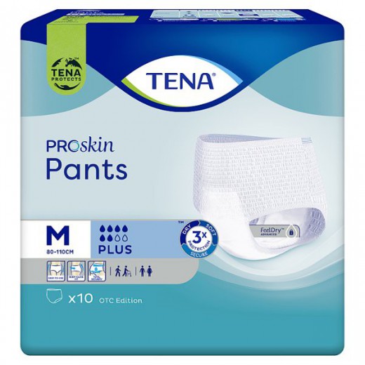 Tena Pants ProSkin, majtki chłonne OTC Edition, rozmiar M, 80-110 cm, Plus, 10 sztuk