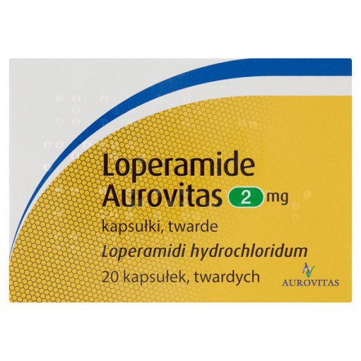 Loperamide Aurovitas 2 mg, 20 kapsułek