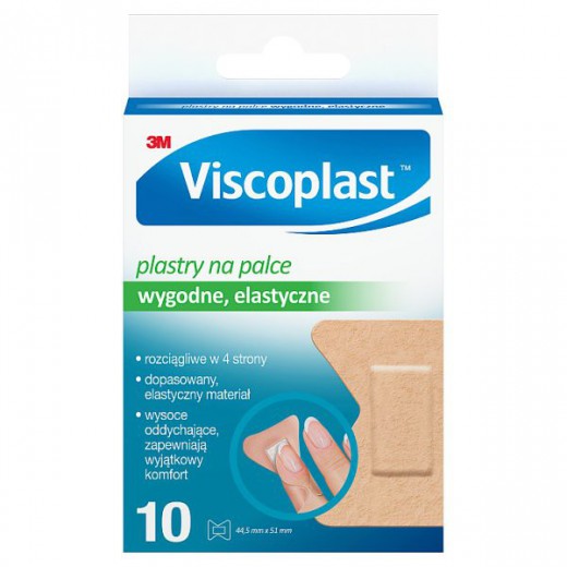 Viscoplast Plastry na palce, 44,5 mm x 51 mm, 10 sztuk