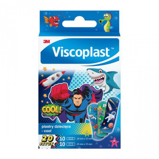 Viscoplast Cool, plastry dla dzieci, 20 sztuk