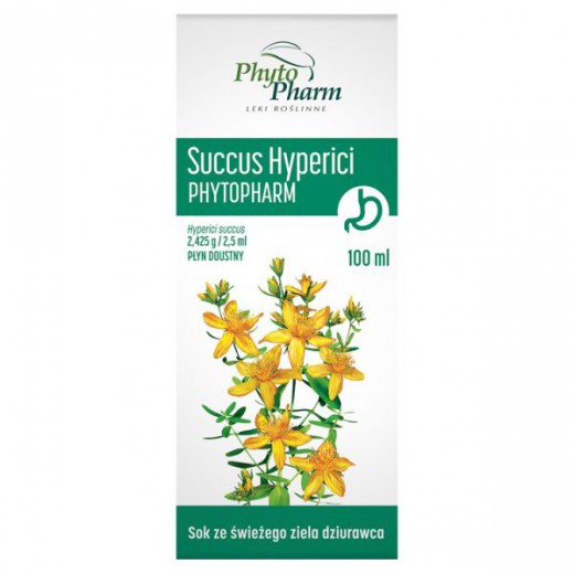 Succus Hyperici Phytopharm 2,425g/2,5 ml, płyn doustny, 100 ml