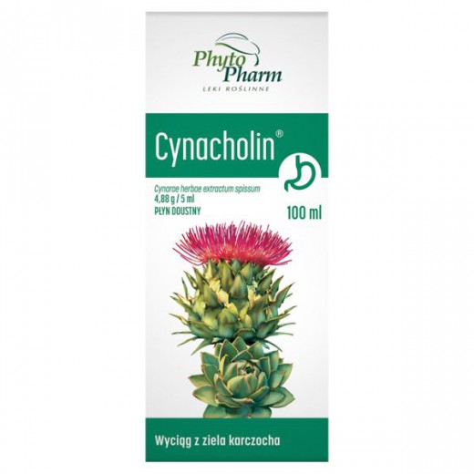 Cynacholin 4,88 g/ 5 ml, płyn, 100 ml