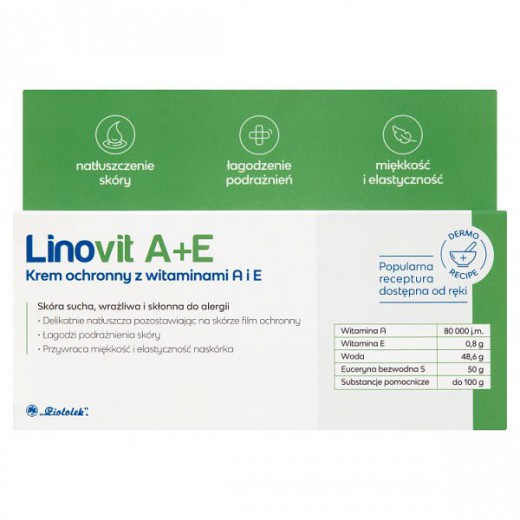 Linovit A+E, krem ochronny z witaminami A + E, 50 g