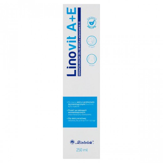 Linovit A+E, dermatologiczny żel do mycia z witaminami, 250 ml