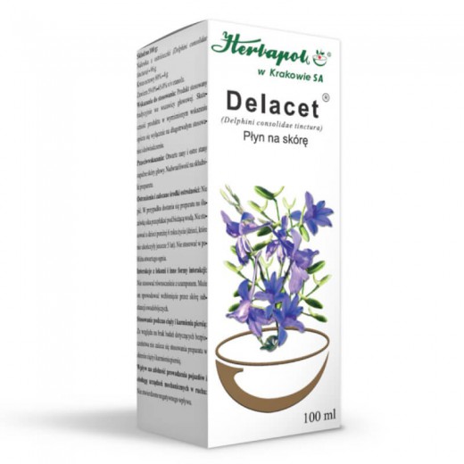 Delacet (96g+4g)/100g, płyn na skórę,, 100g