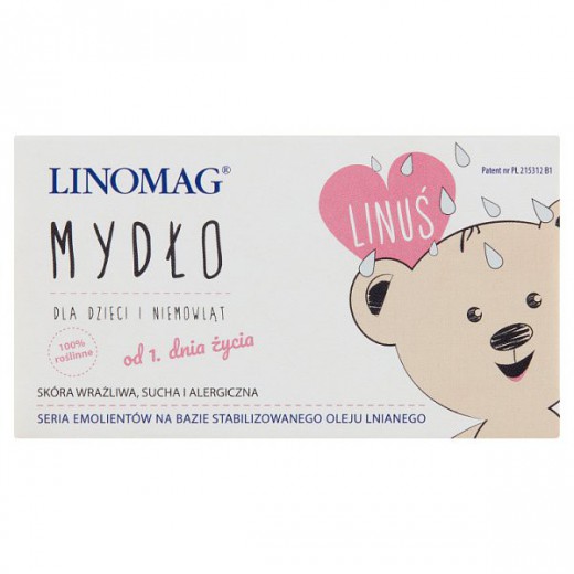 Linomag, mydło dla niemowląt i dzieci, 100 g