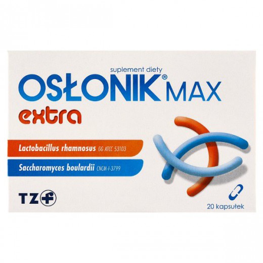 Osłonik Max Extra, dla dorosłych i dzieci powyżej 3 roku, 20 kapsułek