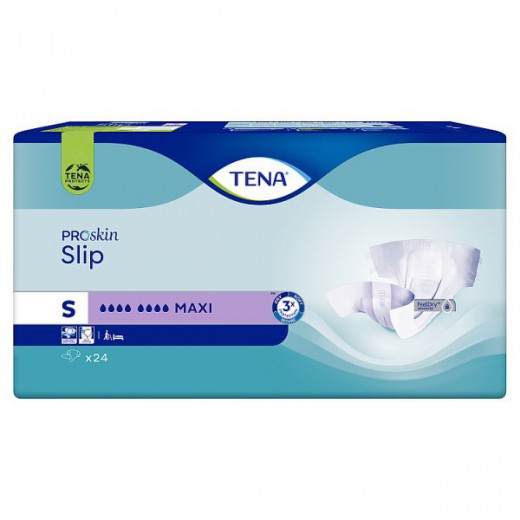 Tena Slip ProSkin, pieluchomajtki, rozmiar S, Maxi, 24 sztuki