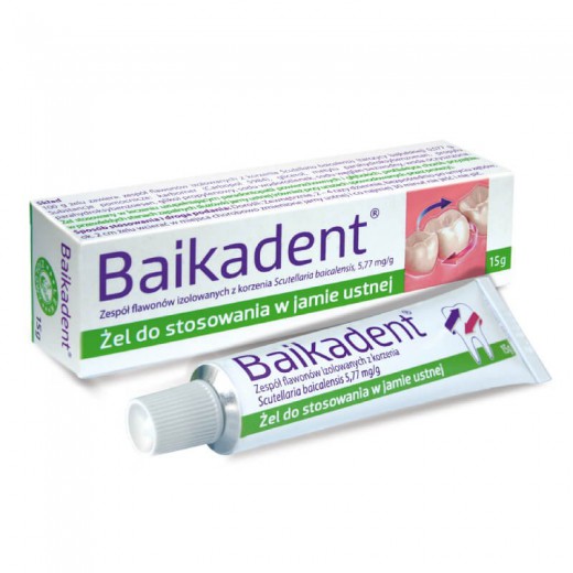 Baikadent 5,77mg/g, żel do stosowania w jamie ustnej, 15g