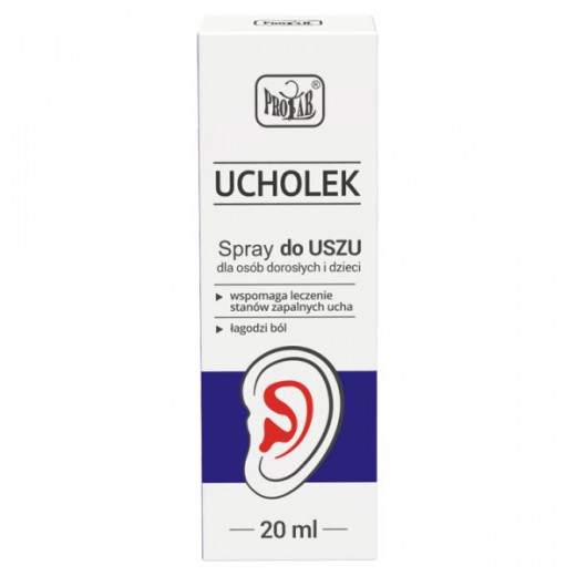 Ucholek, spray do uszu, 20 ml