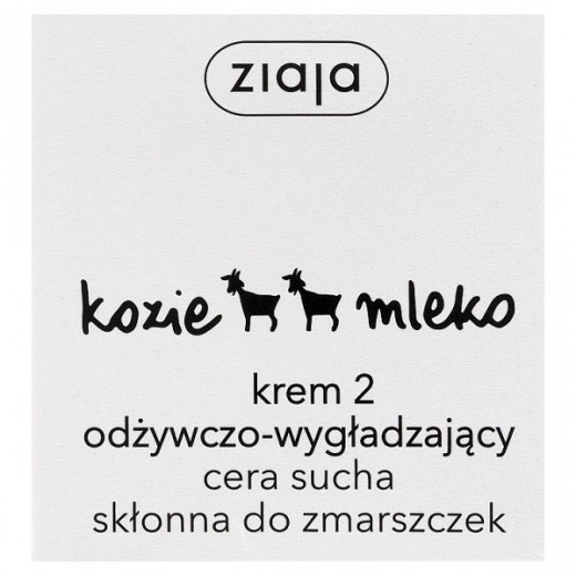 Ziaja Kozie Mleko, krem 2, odżywianie i wygładzanie, cera sucha, 50 ml