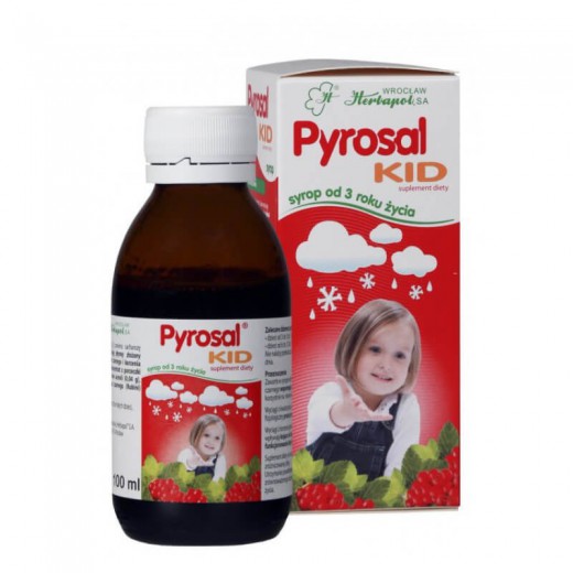 Pyrosal Kid, syrop, dla dzieci od 3 lat, 100ml