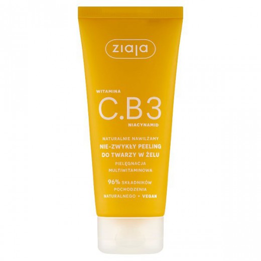 Ziaja Witamina C.B3 Niacynamid Naturalnie, nie-zwykły peeling do twarzy w żelu, 100ml