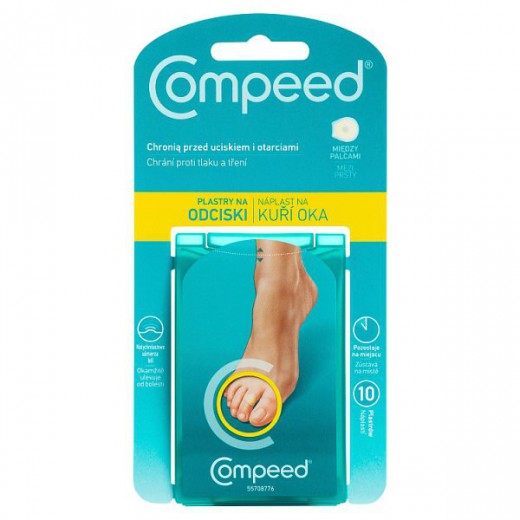 Compeed, plastry na odciski między palcami, 10 sztuk
