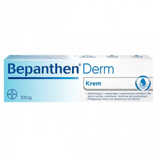 Bepanthen Derm Krem, specjalistyczny krem do ciała, skóra sucha, skłonna do podrażnień, od 1 dnia życia, 100 g