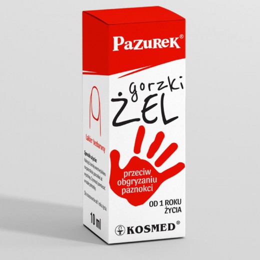 Pazurek, Gorzki żel przeciw obgryzaniu paznokci, 10ml