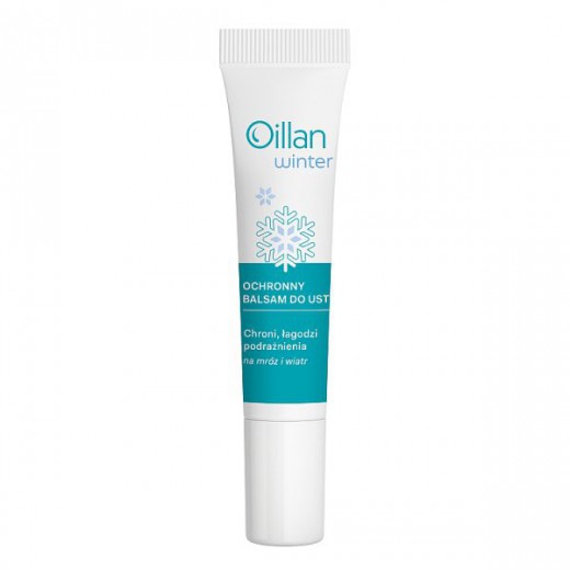 Oillan Winter, ochronny balsam do ust na wiatr i mróz, 15 ml