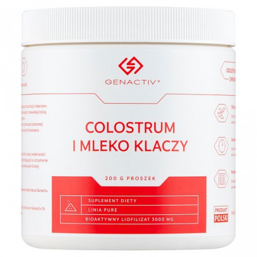 Genactiv Colostrum i Mleko Klaczy, proszek, 200 g