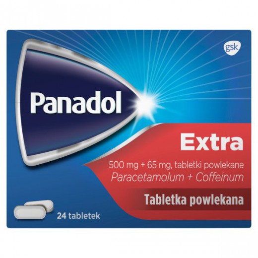 Panadol Extra 500 mg + 65 mg, 24 tabletki powlekane