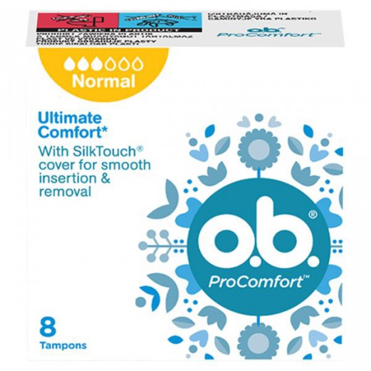 O.B. ProComfort, tampony higieniczne, Normal, 8 sztuk