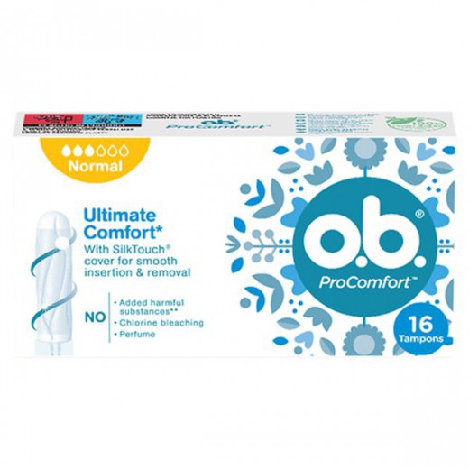 O.B. ProComfort, tampony higieniczne, Normal, 16 sztuk