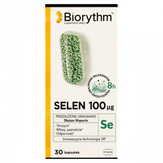 Biorythm Selen 100ug, 30 kapsułek