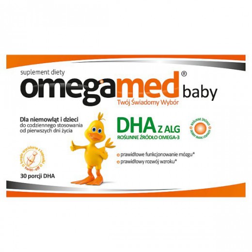 Omegamed Baby DHA, od urodzenia, 30 kapsułek twist-off