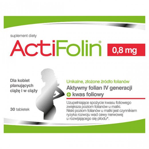 Actifolin 0,8mg 30 tabletek