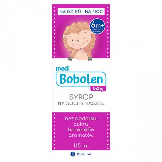 Bobolen Baby, syrop na suchy kaszel, 115 ml