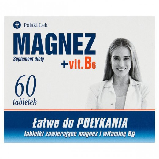 Magnez + B6, 60 tabletek