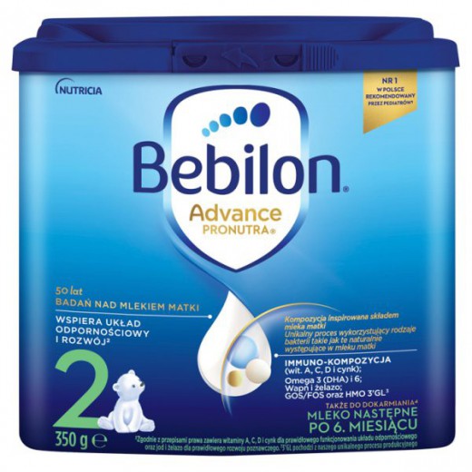 Bebilon Advance Pronutra 2, mleko następne, powyżej 6 miesiąca, 350 g