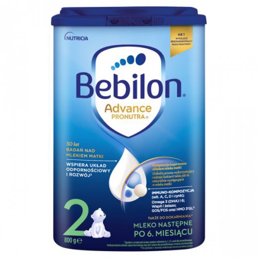 Bebilon Advance Pronutra 2, mleko następne, powyżej 6 miesiąca, 800 g