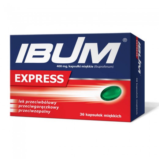 Ibum Express, 400 mg, kapsułki miękkie, 36 szt.