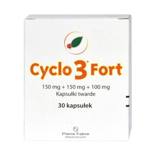 Cyclo 3 Fort 150 mg + 150 mg + 100 mg, 30 kapsułek