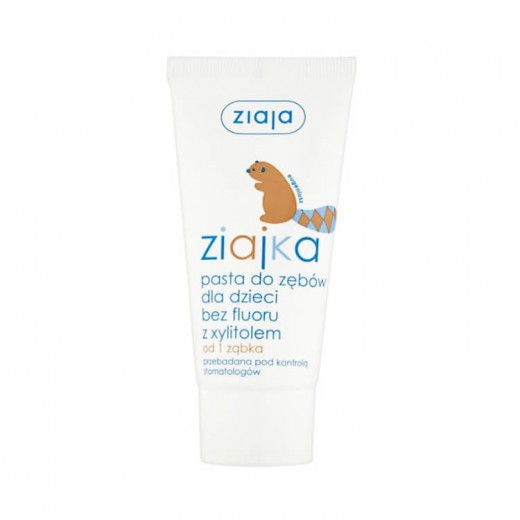 Ziajka, pasta do zębów dla dzieci bez fluoru z xylitolem, od 1 ząbka, 50 ml