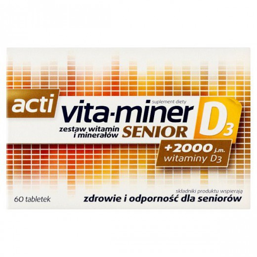 Acti Vita-miner Senior D3, 60 tabletek