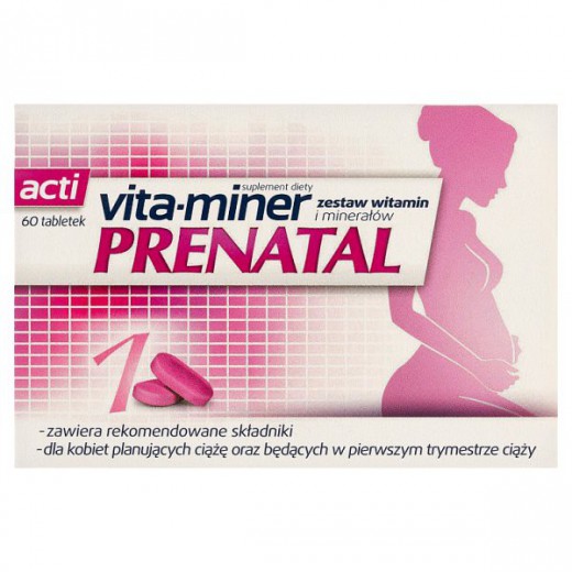 Acti Vita-miner Prenatal, 60 tabletek