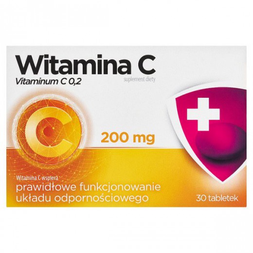Witamina C 200mg , 30 tabletek