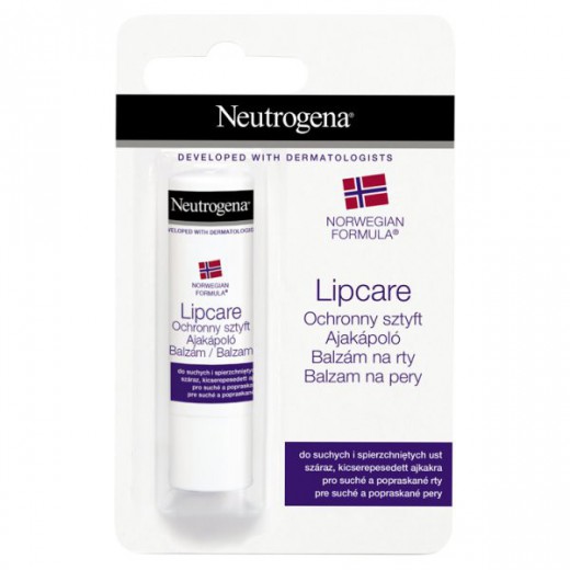 Neutrogena Formuła Norweska, ochronny sztyft do suchych i spierzchniętych ust, SPF4, 4,8 g