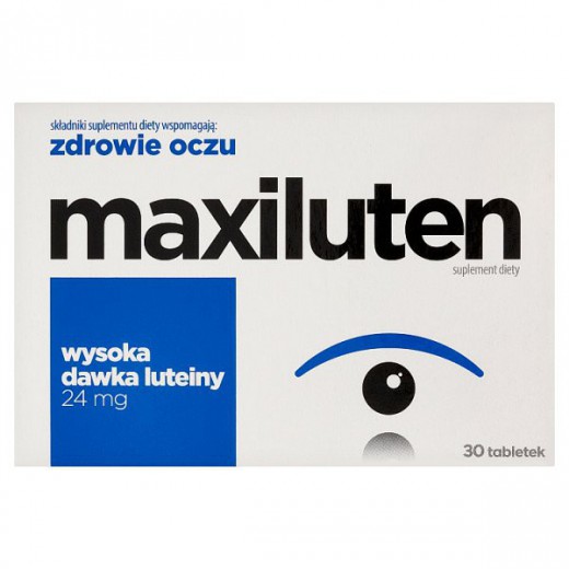 Maxiluten, luteina 24 mg, 30 tabletek