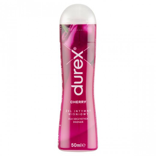 Durex Cherry, żel intymny, wiśniowy, 50 ml